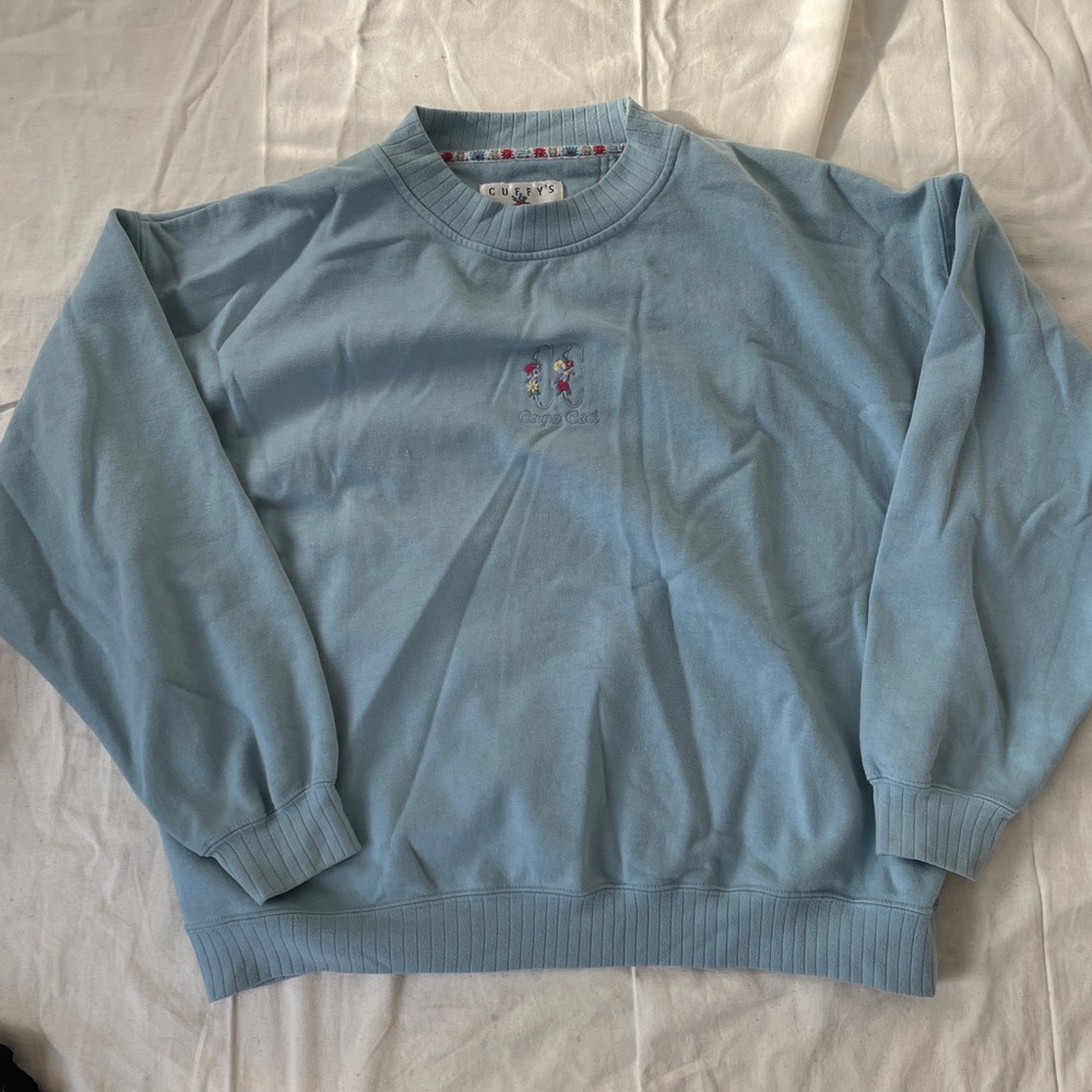 Vintage Light Blue Crew Neck Sweater